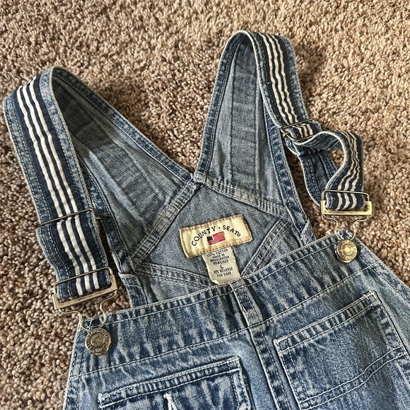 Vintage County Seat Casual Blue Denim Overalls - Picture 2 of 5